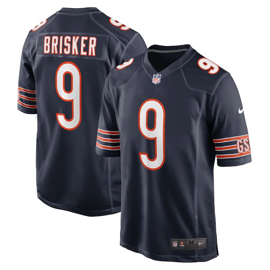 Men Chicago Bears #9 Jaquan Brisker Nike Navy Game Player NFL Jersey->chicago bears->NFL Jersey